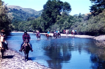 The trail rider and river crossings.