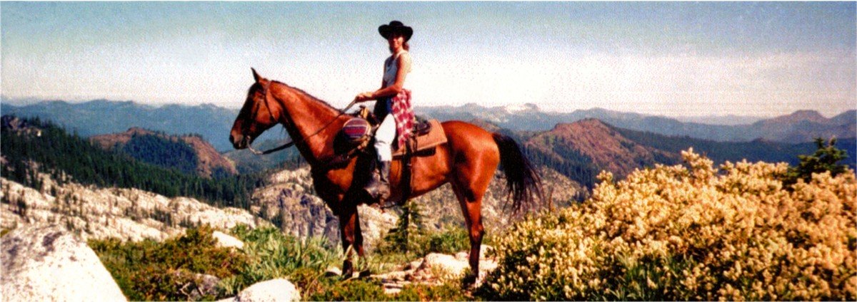 Trail riding on top of the world! Click here for horse camping.