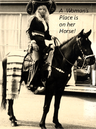 A woman's place is on her horse!